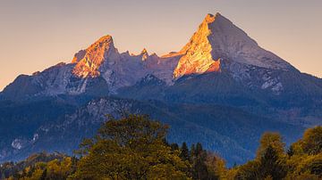 Sunrise Watzmann near Berchtesgaden by Henk Meijer Photography