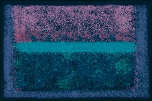 Abstract mit Blau, Grün und Rosa