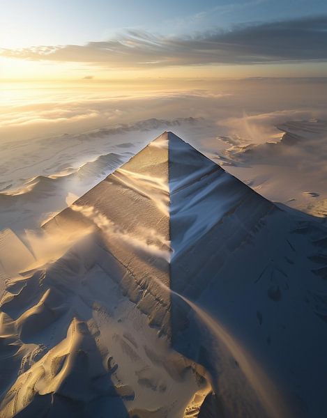 Glühende Berge im Zwielicht von fernlichtsicht