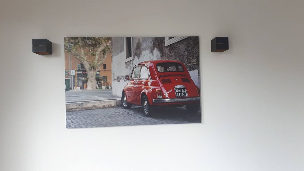 Roter Fiat Nuova 500  von E Jansen 