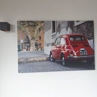 Kundenfoto: Roter Fiat Nuova 500 von E Jansen, auf alu-dibond