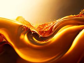 Vloeibaar goud met golven