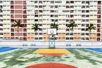View of Choi Hung public housing estate in Kowloon, Hong Kong