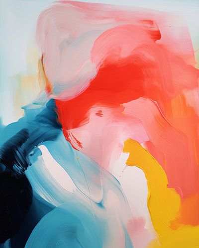 Colourful, modern and abstract painting by Studio Allee