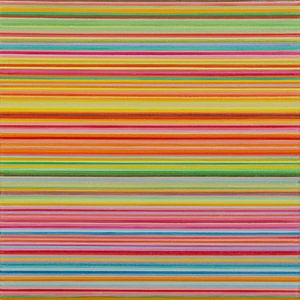 Rayures horizontales de couleurs douces sur Anja Namink - Peintures