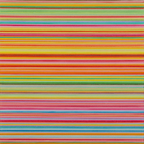 Streep horizontaal zachte kleuren