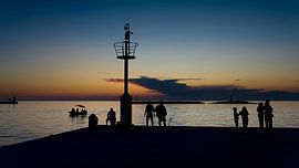 Evening atmosphere in Porec by Heiko Kueverling