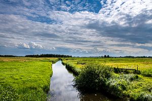 Landschaften und Wolkenlandschaften über Drente