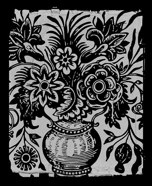 Retro Vintage Flowers by FRESH Fine Art