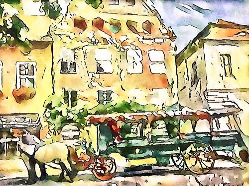 Paardenkoets in Lüneburg