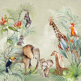 Dieren in de jungle van Geertje Burgers