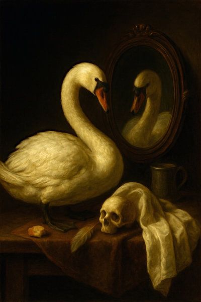 Autoportrait en cygne par Moonheart Artworks