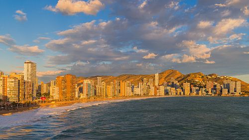 Zonsondergang in Benidorm, Spanje