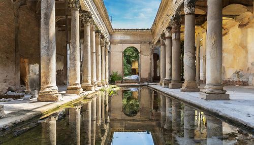 Gebouw met zuilen in het Romeinse Rijk