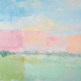 Frühlingslandschaft abstrakt von MadameRuiz