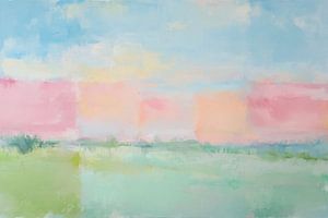 Paysage printanier abstrait