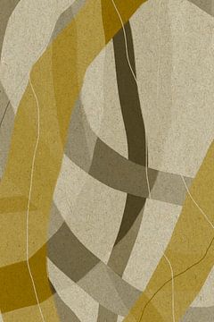 Moderne abstracte vormen en lijnen nr. 7 van Dina Dankers