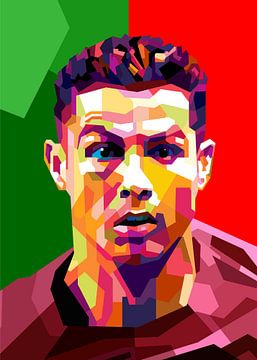 Cristiano Ronaldo WPAP von Awang WPAP Pop Art