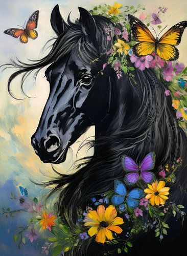 Fantasy paarden hoofd