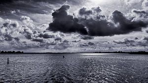 Nuages sur la Zwet en Hollande du Nord ; un paysage si plein d'inspiration