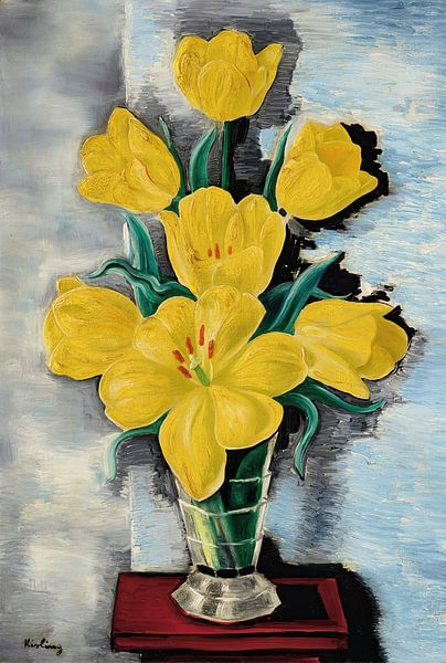 Moïse Kisling - Vase with tulips by Peter Balan