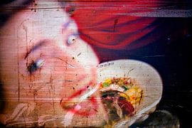 damaged portrait by Edwin van Laer