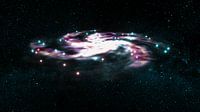 eine bunte Galaxy (3d rendering)