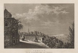 Willem Hendrik Hoogkamer, Ansicht von Nijmegen vom Valkhof aus, 1832