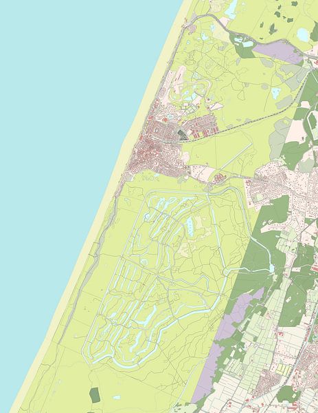 Karte von Zandvoort von Rebel Ontwerp