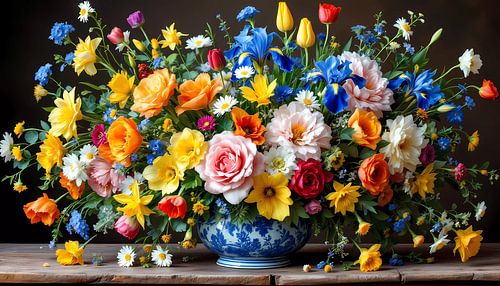 Ode aan de natuur: harmonieuze bloemen compositie