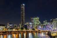 Brisbane  skyline met de Kurilpa brug van Marcel van den Bos thumbnail