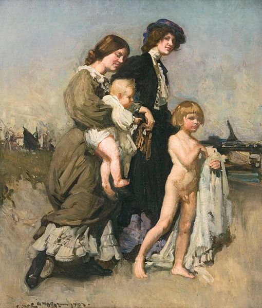 The holiday group (The bathers), George W. Lambert by Masterful Masters