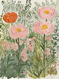 Summer flowers field by IamHome Studio