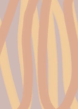 Linien in neutralen Pastellfarben Nr. 7 von Dina Dankers