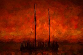 DIGITAL PAINTING : THE BOAT by Photoart-Naegele
