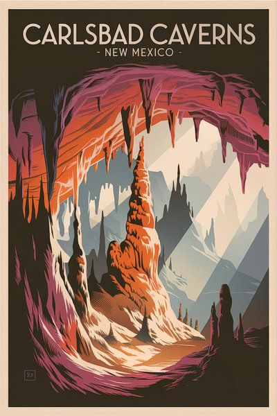 Carlsbad Caverns, New Mexico von Poster Art Shop