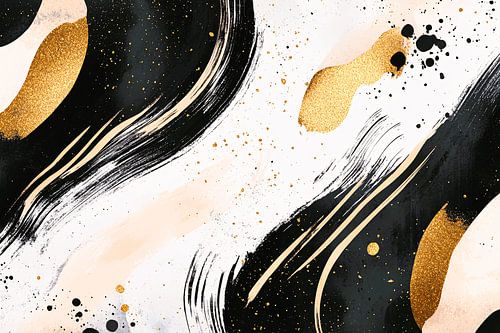 Motif abstrait avec détails dorés