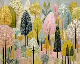 Skurrile Baumpalette