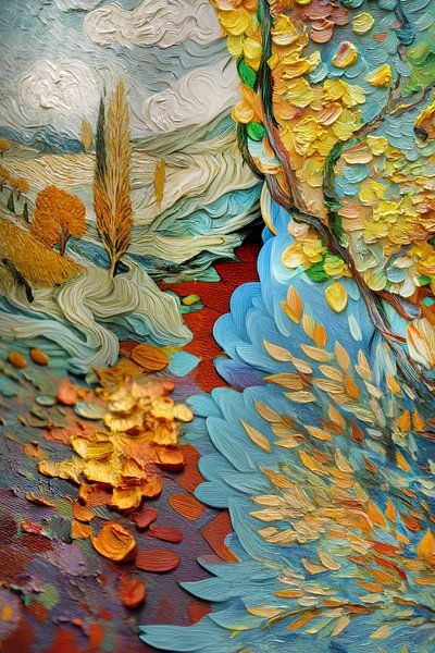 schilderachtige abstracte herfst van Egon Zitter