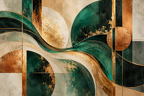 Emerald Harmony – Der Tanz von Grün und Kupfer