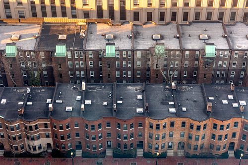 The Rhythm of Boston – historic façades from above