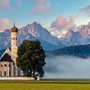 St. Coloman Kirche bei Schwangau vor den Alpen, Bayern. von Sauerland-Fotos by Robin Deimel