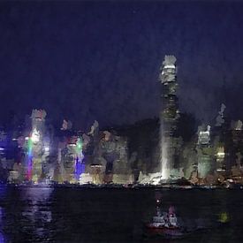 Nachtzicht op Hongkong van Ready Or Not