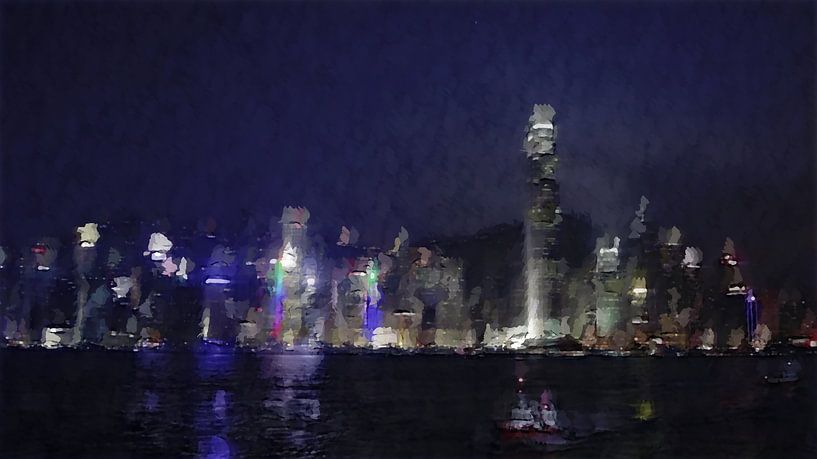 Nachtzicht op Hongkong van Ready Or Not