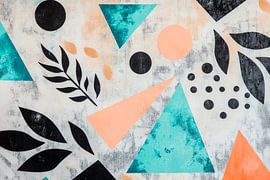 Colourful geometric shapes and patterns by Poster Art Shop