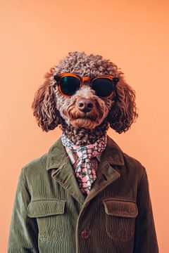 Curly-Coated Retriever by Poster Art Shop