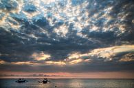 Sunset op Bali Indonesië  van Willem Vernes thumbnail