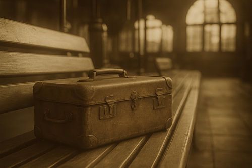 Sepia case in old station by Art & Soul Creations