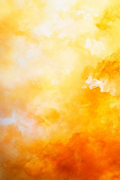 Strahlendes gelbes Aquarellmuster von Poster Art Shop