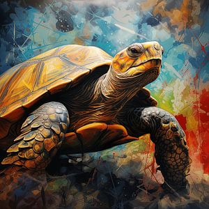 Schildkröte künstlerisch